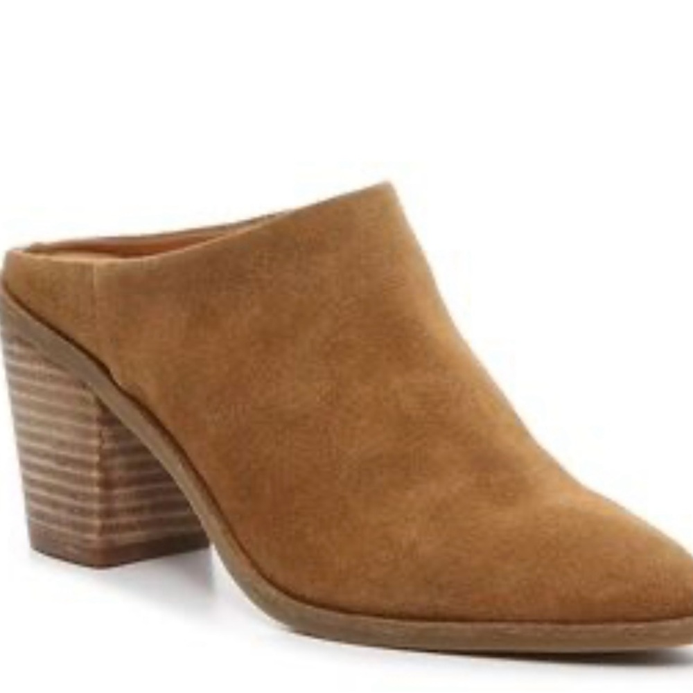 Lucky Brand Brown Suede Mules